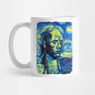 THE ROCK Van Gogh Style Mug